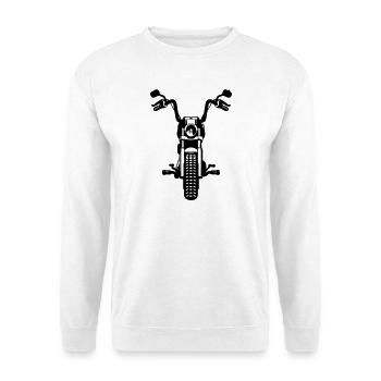 Moteur de chopper de sport automobile - Sweat-shirt Unisexe - blanc - Devant