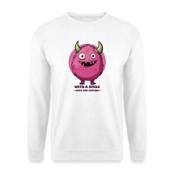 Vers l’avenir avec le sourire ! - Sweat-shirt Unisexe - blanc - Devant