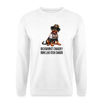 Rottweiler Weisswurst Design - Sweat-shirt Unisexe - blanc - Devant