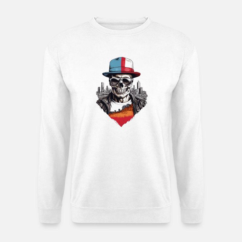 Totenkopf - Unisex Pullover - Weiß