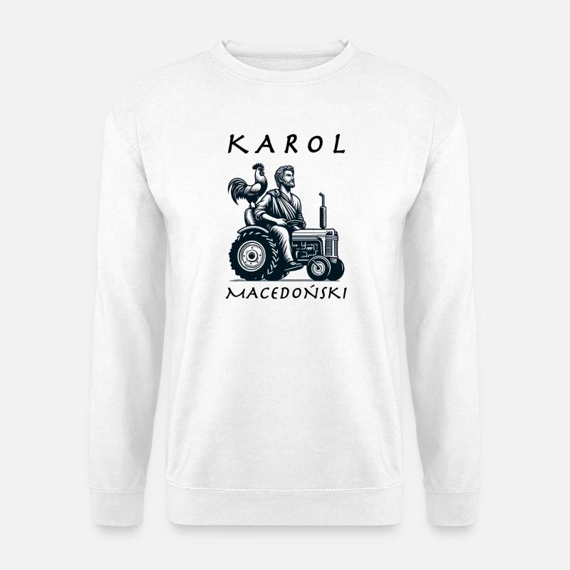 Karl von Makedonien Memes - Bauernprotest 2024 - Unisex Pullover - Weiß