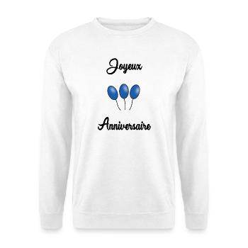 HAPPY BIRTHDAY - Unisex Sweatshirt - white - Front