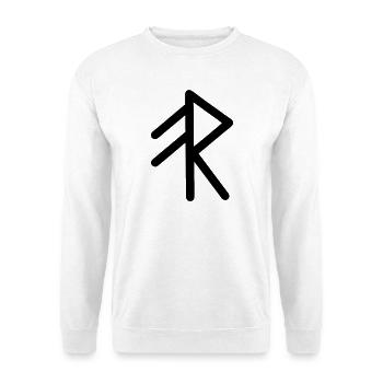 Énergie du symbole des runes vikings - Sweat-shirt Unisexe - blanc - Devant