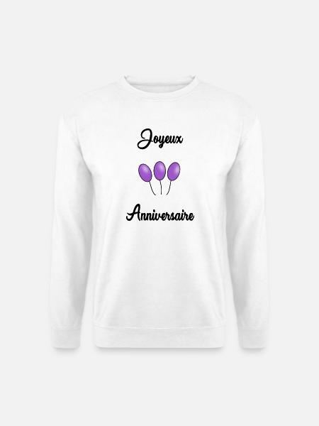 HAPPY BIRTHDAY - Unisex Sweatshirt - white