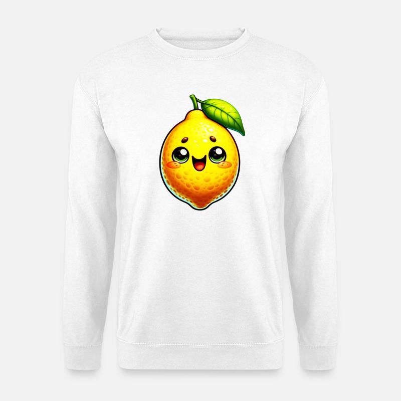 Zitrone Zitronen - Unisex Pullover - Weiß