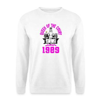 Maillot de tennis anniversaire femme anniversaire 1989 - Sweat-shirt Unisexe - blanc - Devant