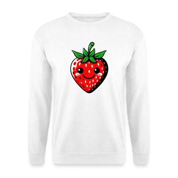 Erdbeeren Erdbeeren - Unisex Pullover - Weiß - Vorne