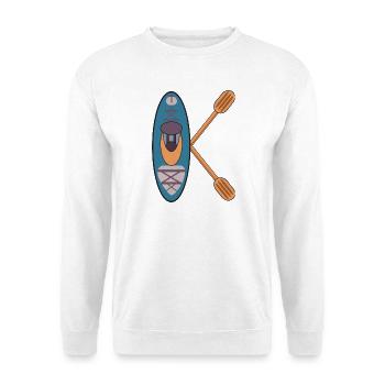 BUCHSTABE K - NAME KAJAKFAHRER KAJAK - Unisex Pullover - Weiß - Vorne