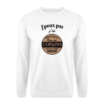 Ich kann nicht Bistrot - Unisex Pullover - Weiß - Vorne