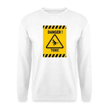 Gefahr: giftig - Unisex Pullover - Weiß - Vorne