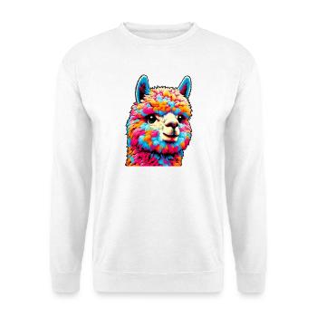 Alpaga - Sweat-shirt Unisexe - blanc - Devant
