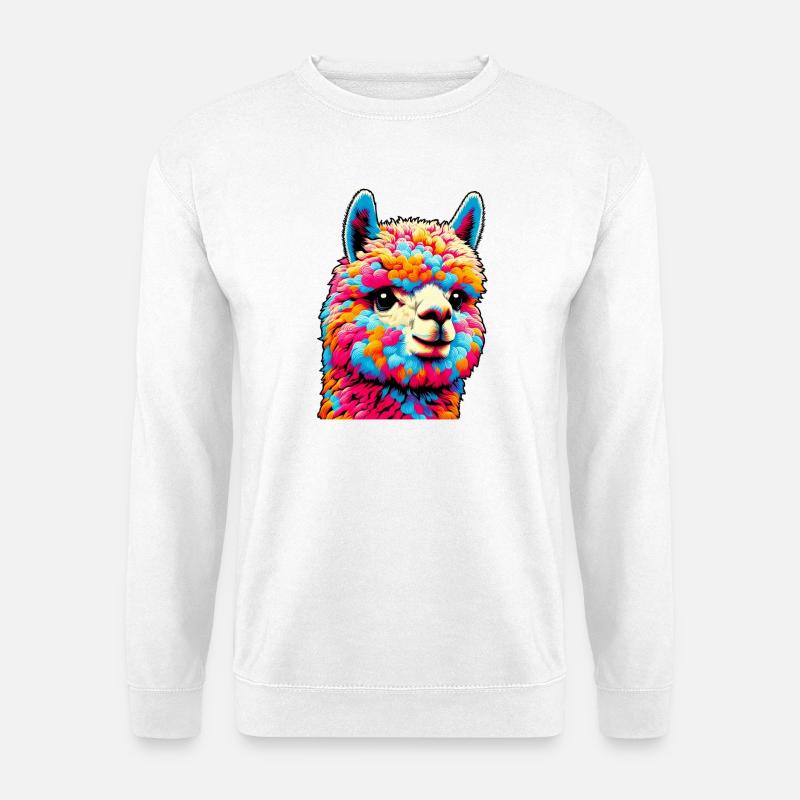 Alpaka - Unisex Pullover - Weiß