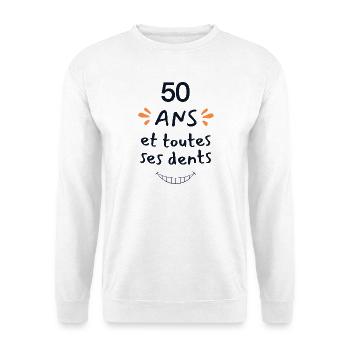 50 Years Humor Gift 50 Years Anniversary - Unisex Sweatshirt - white - Front