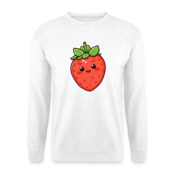 Fraise - Sweat-shirt Unisexe - blanc - Devant