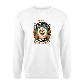 Chow Chow Mom Circle Design - Unisex Sweatshirt - white - Front