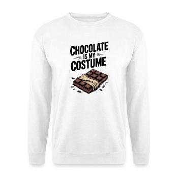 Chocolate Is My Costume - Unisex Sweatshirt - white - Front