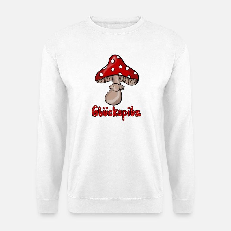 Glückspilz  - Unisex Pullover - Weiß