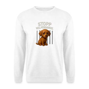 Anti Puppy Trade Dog Design Puppy Dog Puppy - Sweat-shirt Unisexe - blanc - Devant