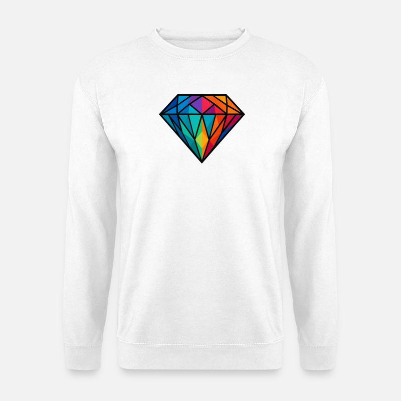 Diamant - Unisex Pullover - Weiß