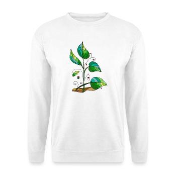 leaves - Unisex Sweatshirt - white - Front