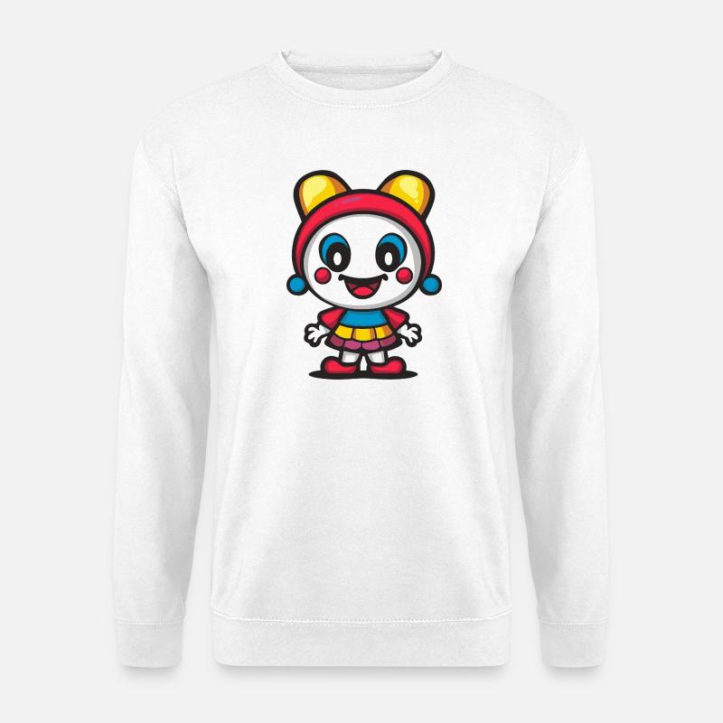 Halloween Clown Cute Comic - Unisex Sweatshirt - white