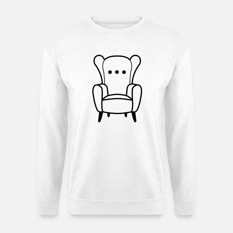 Ohrensessel - Unisex Pullover - Weiß