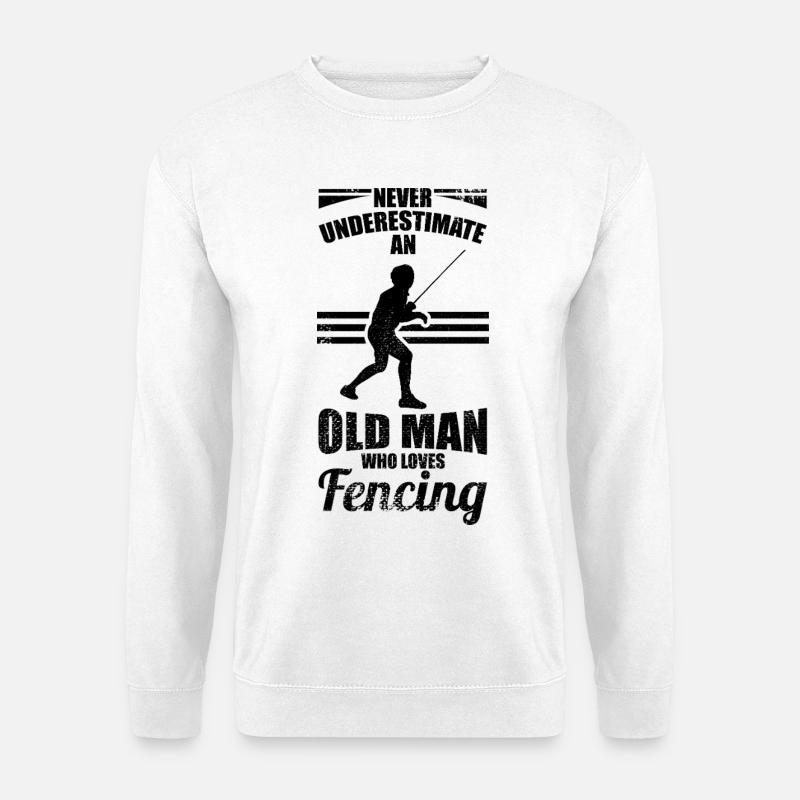 Fechter Opa - Unisex Pullover - Weiß