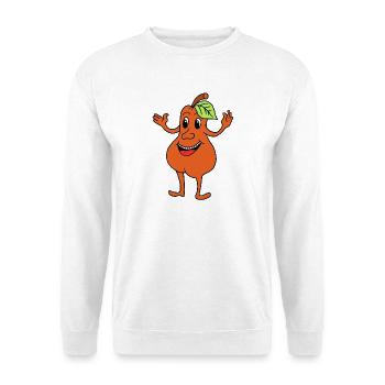 Birne lachend - Unisex Pullover - Weiß - Vorne