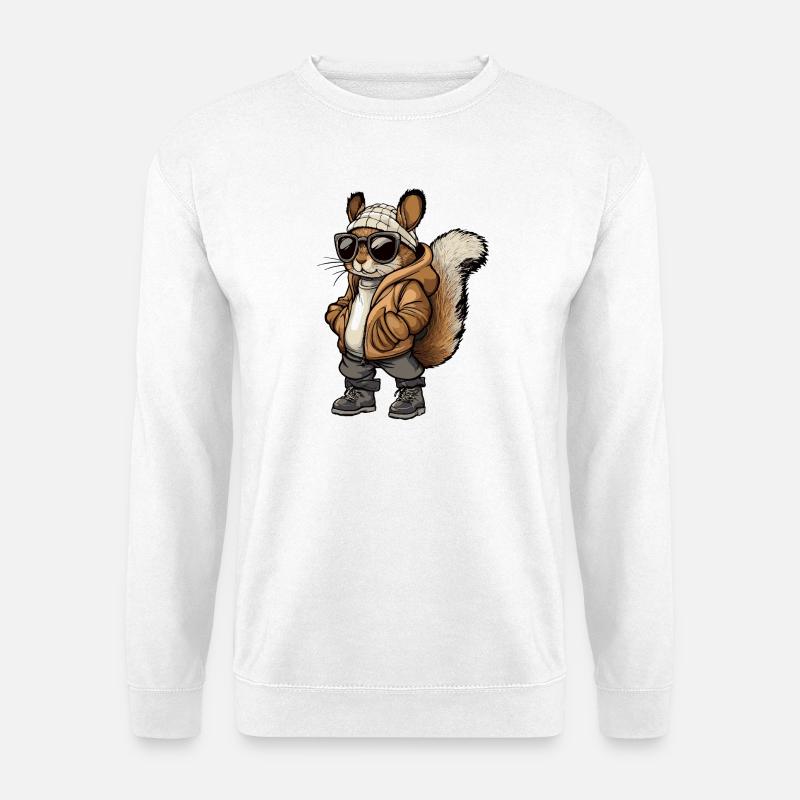 Squirrel Cool Winter - Unisex Sweatshirt - white