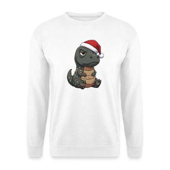 Grumpy Dino Santa Claus Clumsy Santa Gesche - Unisex Sweatshirt - white - Front