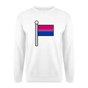 Drapeau de la fierté bisexuelle - Sweat-shirt Unisexe - blanc - Devant