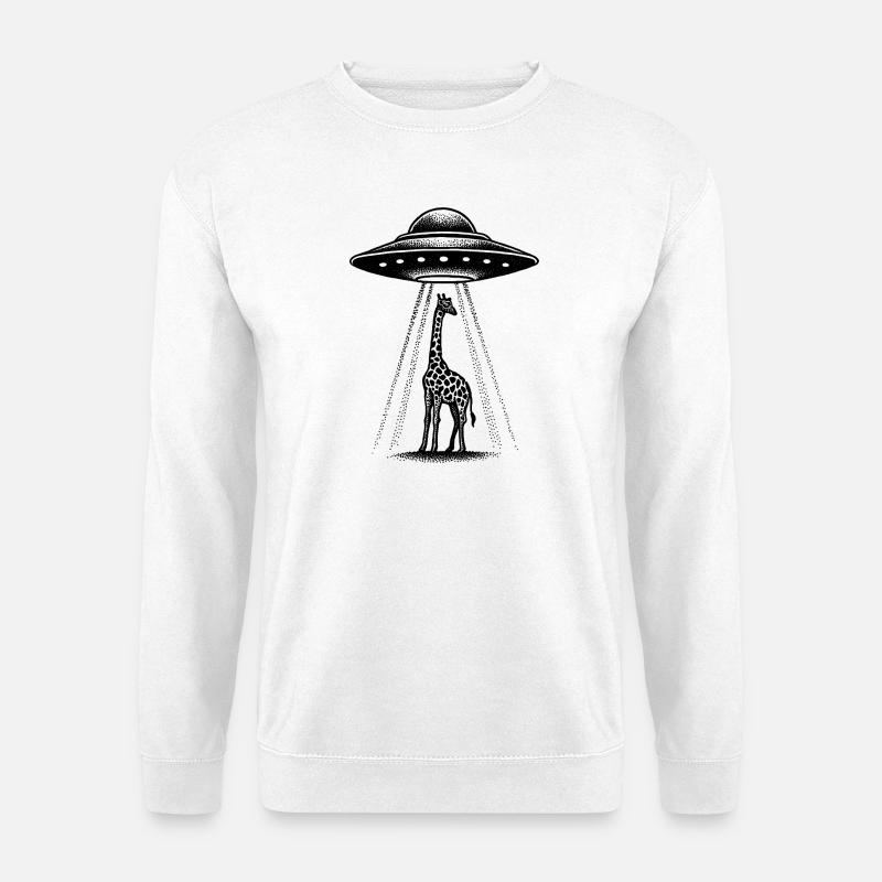 Alien Giraffe - Unisex Pullover - Weiß