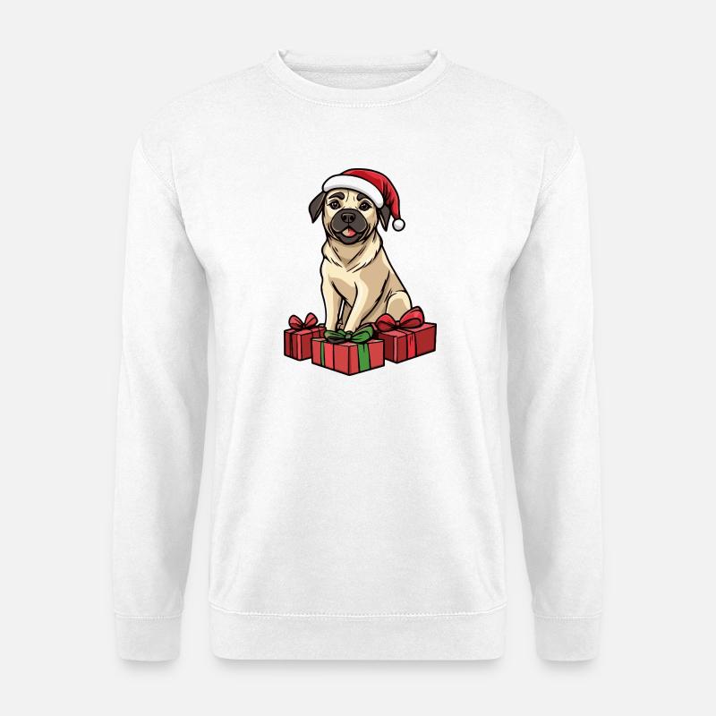 Kangal Hund Weihnachten Geschenke - Unisex Pullover - Weiß