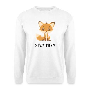 Cute Forest Fox Cartoon - Unisex Sweatshirt - white - Front