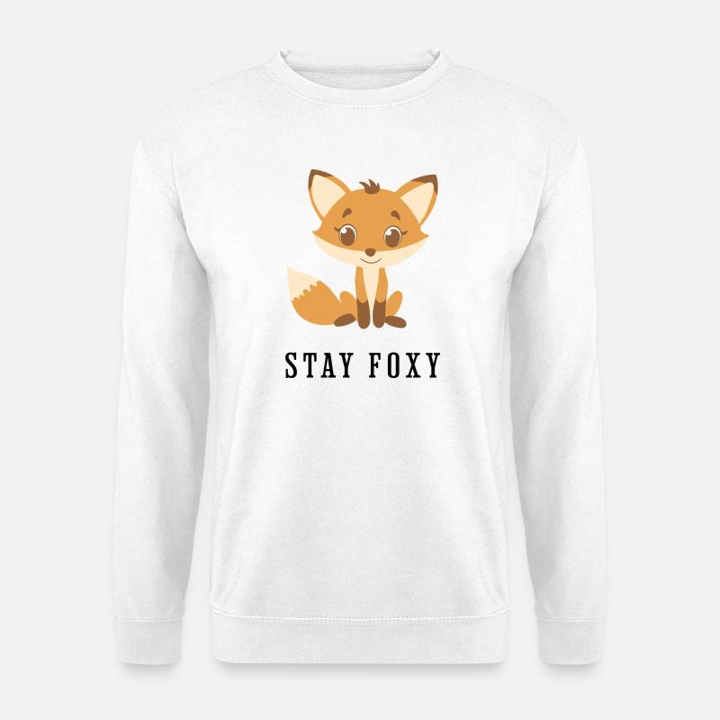Niedlicher Waldfuchs Cartoon - Unisex Pullover - Weiß