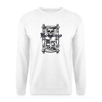 Memento Mori – Don't forget to live - Unisex Sweatshirt - white - Front