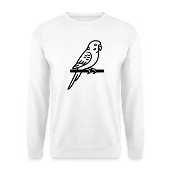 Perruche Animal de compagnie - Sweat-shirt Unisexe - blanc - Devant