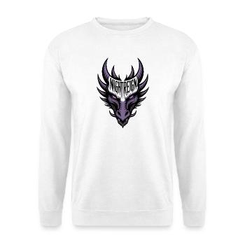 Violet Night Dragon - Night Reign - Unisex Sweatshirt - white - Front
