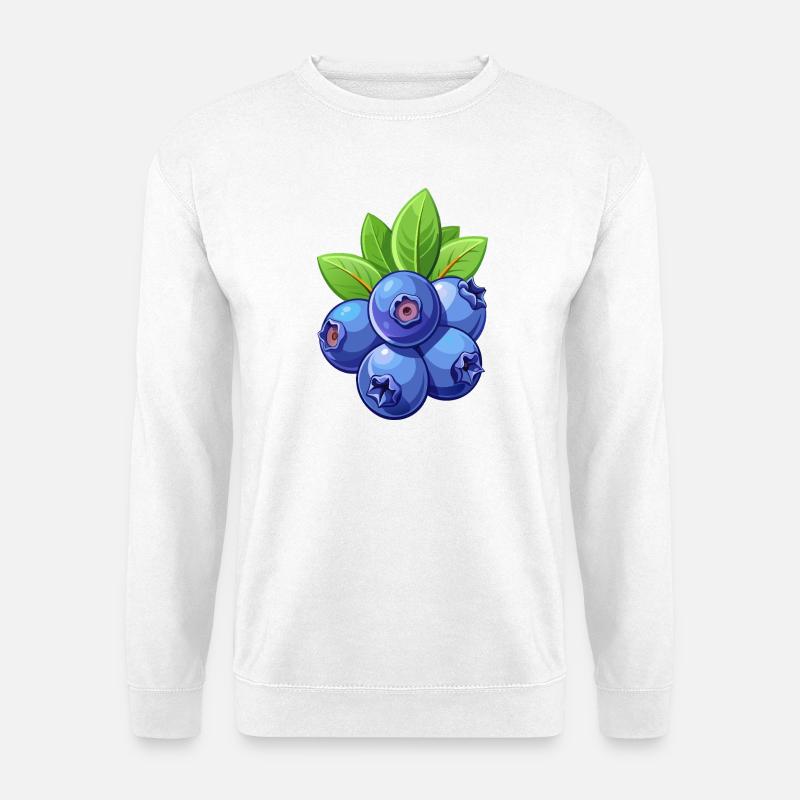 Blaubeeren - Unisex Pullover - Weiß