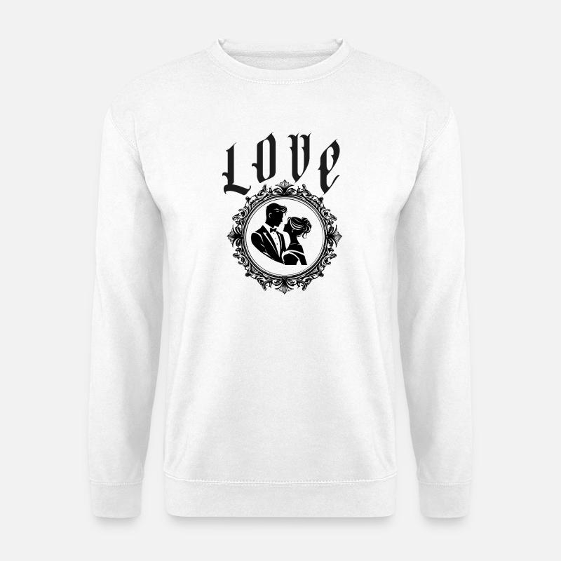 Valentine's Day gift for couples - Unisex Sweatshirt - white