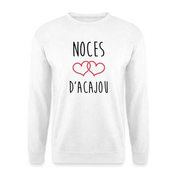 Mahagoni-Hochzeit 27 Jahre - Unisex Pullover - Weiß - Vorne
