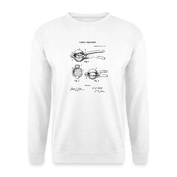 T-shirt décor culinaire Lemon Squeezer Imprimé Breveté - Sweat-shirt Unisexe - blanc - Devant