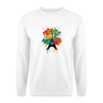 Paris Fluctuat Nec Mergitur Tour Eiffel Colorée - Sweat-shirt Unisexe - blanc - Devant