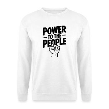 Power to the People - Unisex Sweatshirt - white - Front