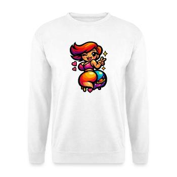 Femme danseuse de l’espace Kawaii - Sweat-shirt Unisexe - blanc - Devant