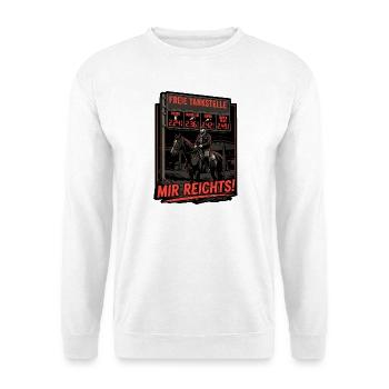 Tanken Benzin Preis Wucher - Unisex Pullover - Weiß - Vorne