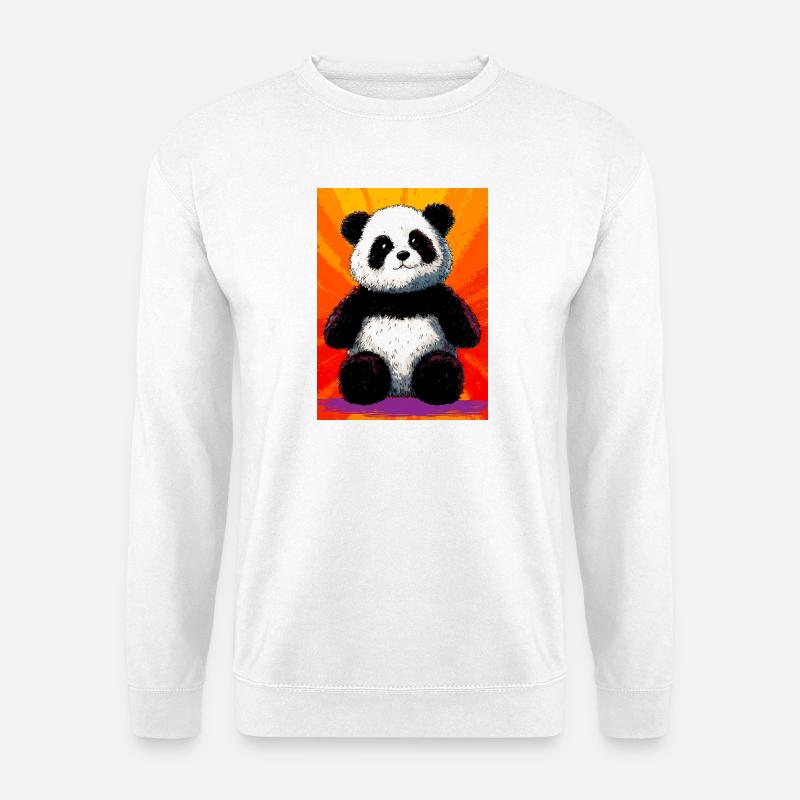 Panda - Unisex Pullover - Weiß