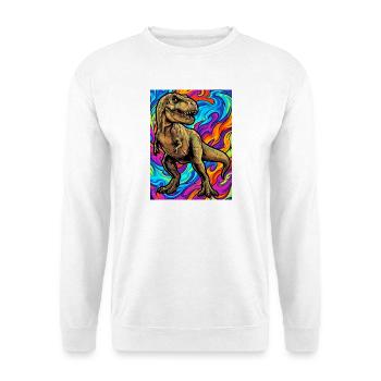 Dinosaurier - Unisex Pullover - Weiß - Vorne