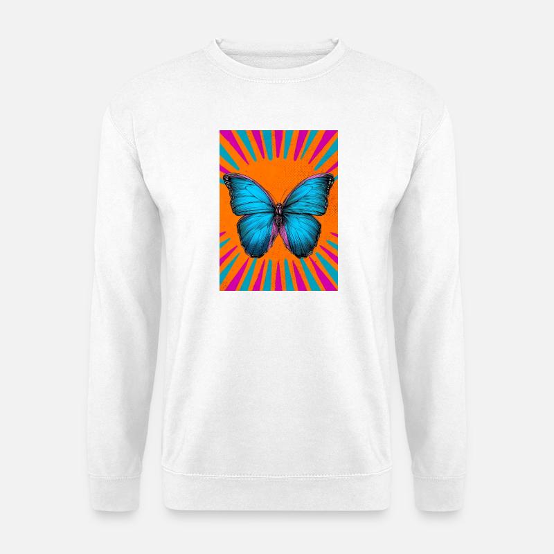 Schmetterling - Unisex Pullover - Weiß