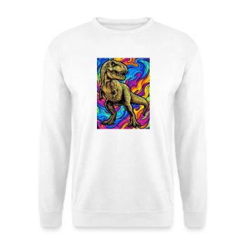 Dinosaurier - Unisex Pullover - Weiß - Vorne